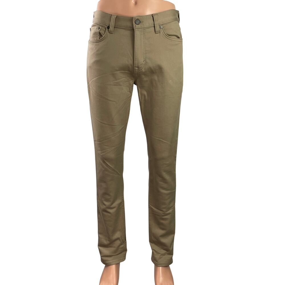 Banana Republic Traveler Mens Brown Slim Straight Skinny Trousers Pants Sz 30x32